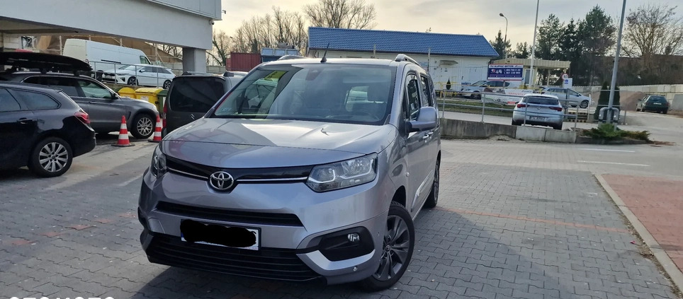 Toyota Proace City Verso cena 95000 przebieg: 82490, rok produkcji 2020 z Słubice małe 92